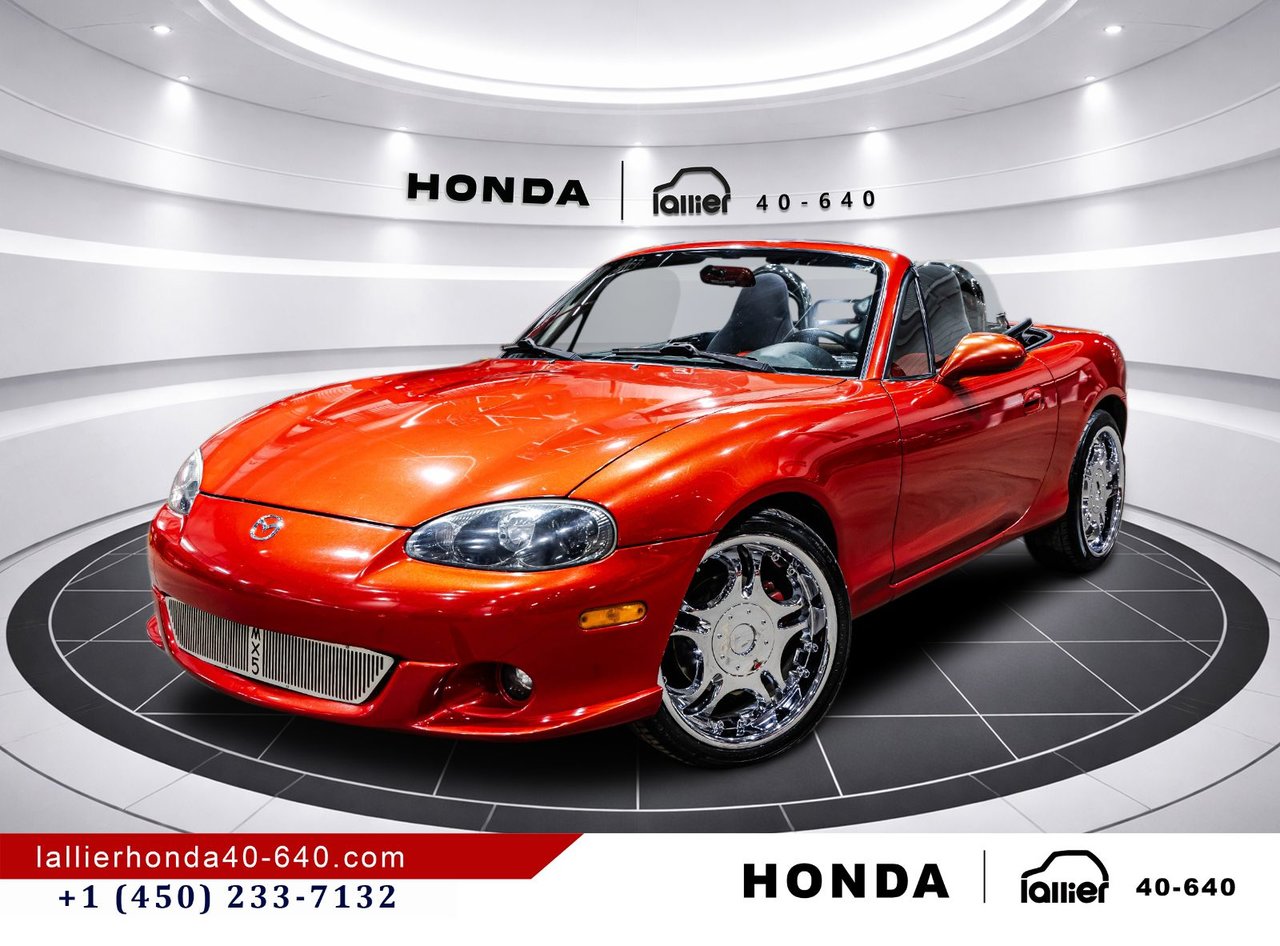 Red 2004 Mazda MAZDASPEED MX-5 Miata Convertible Rear-Wheel Drive Manual