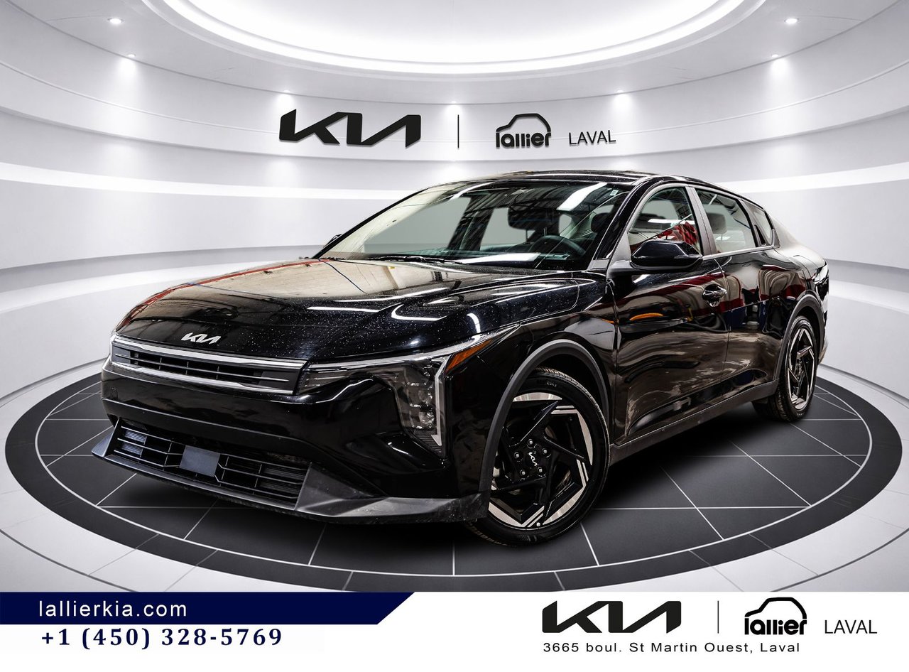 Black 2025 Kia K4 EX FWD Sedan Front-Wheel Drive Automatic