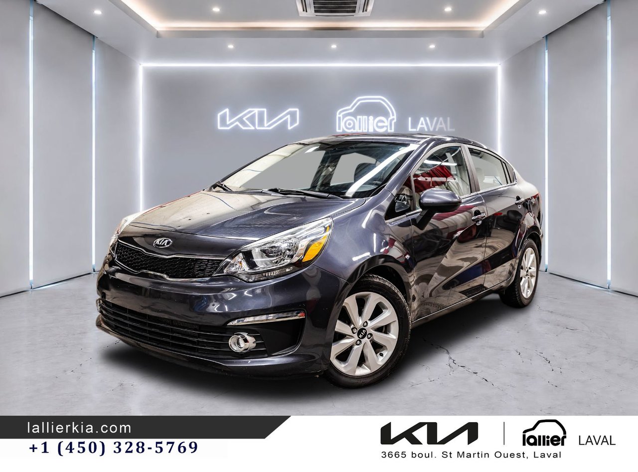 Sterling Metallic 2017 Kia Rio Sedan Front-Wheel Drive 