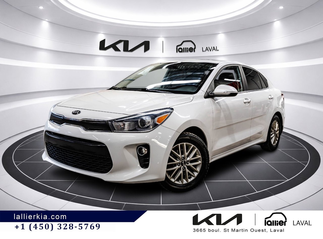 Snow White Pearl 2018 Kia Rio EX Sedan Front-Wheel Drive Automatic