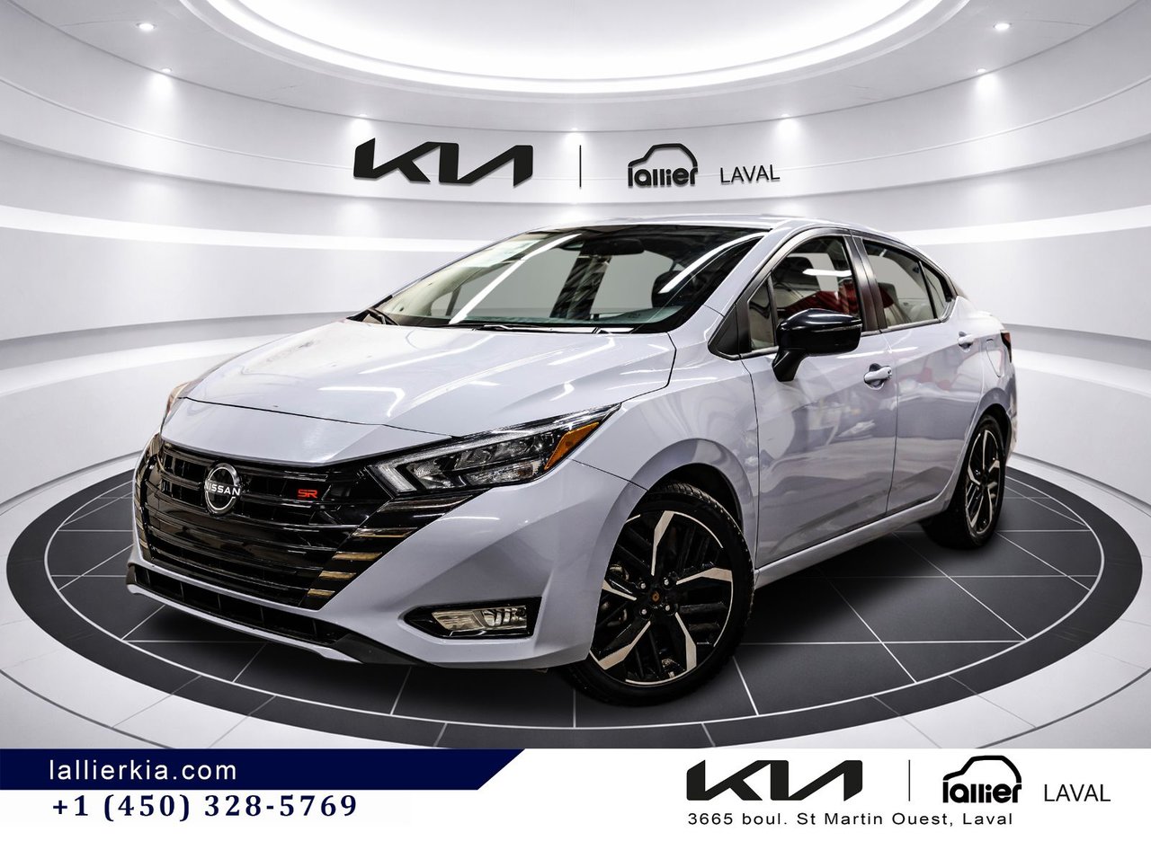 Gray 2024 Nissan Versa Sedan Front-Wheel Drive Continuously Variable Transmission