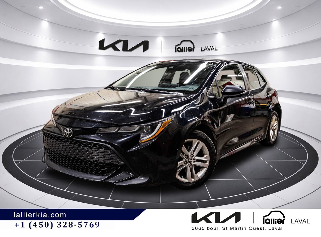 Midnight Black Metallic 2019 Toyota Corolla Hatchback Hatchback Front-Wheel Drive 