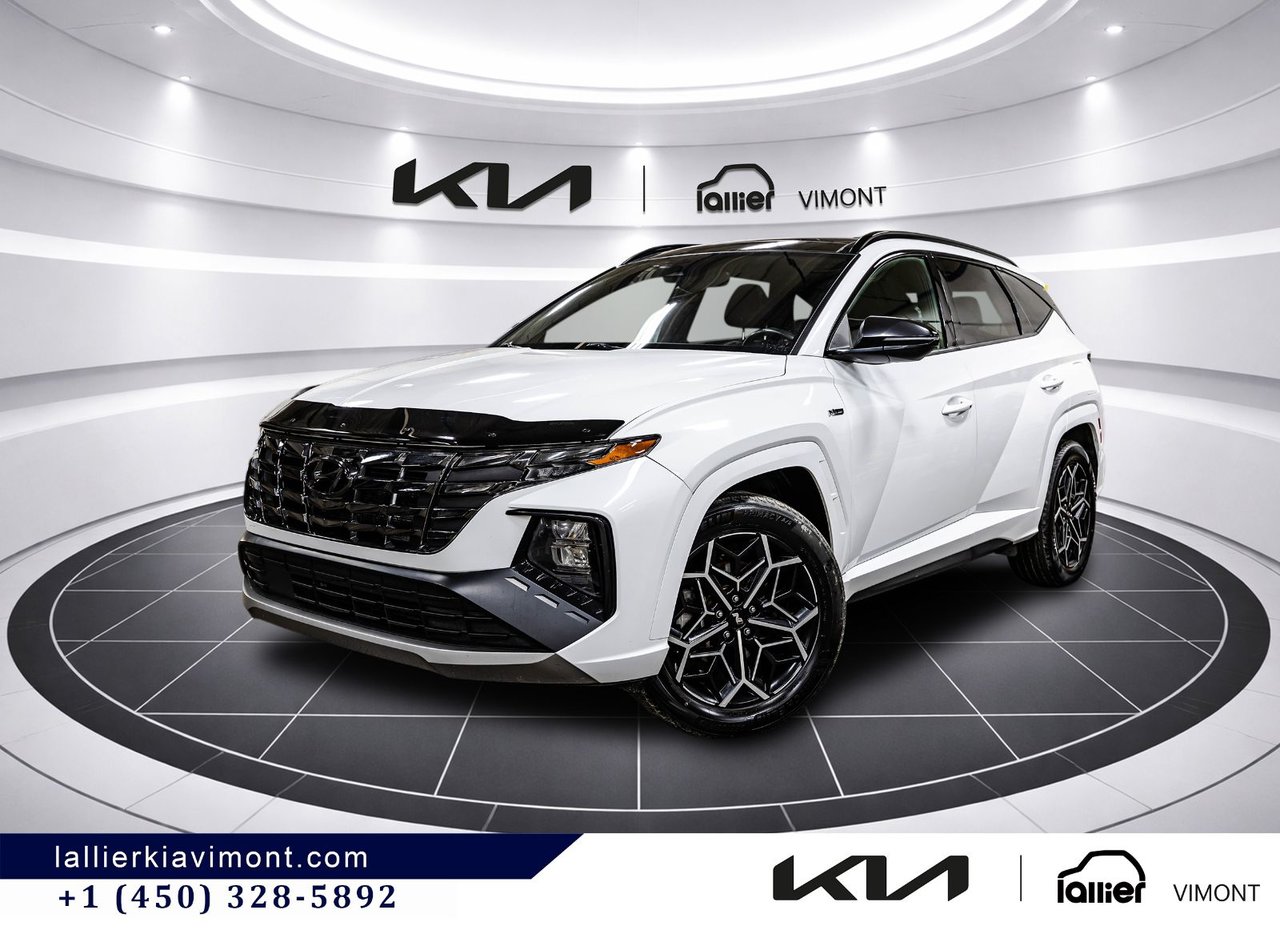 Crystal White 2022 Hyundai Tucson SUV / Crossover All-Wheel Drive Automatic
