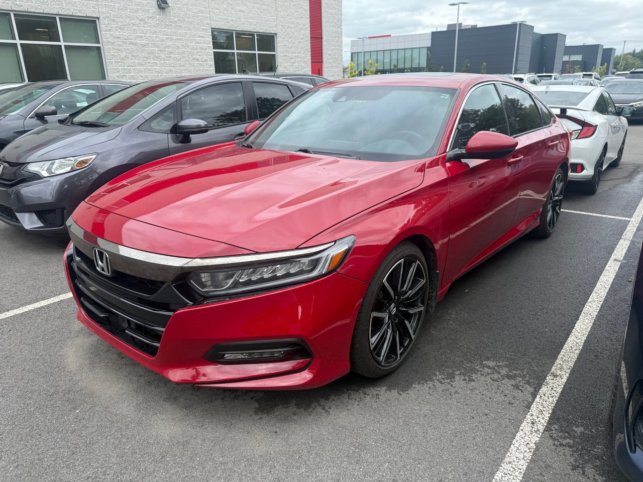 San Marino Red 2018 Honda Accord Sedan Front-Wheel Drive Continuously Variable Transmission
