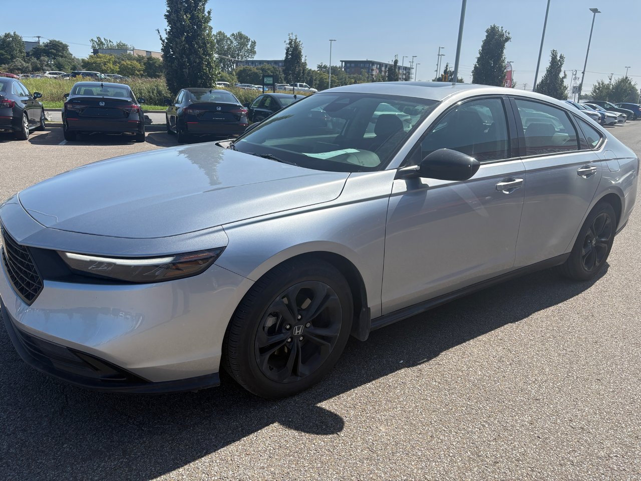 Silver 2025 Honda Accord Sedan Front-Wheel Drive Continuously Variable Transmission