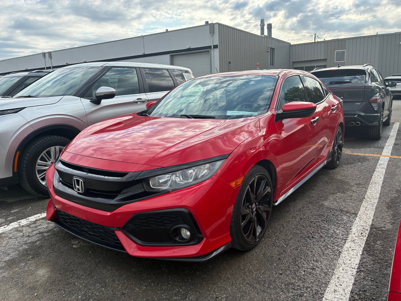 Rallye Red 2019 Honda Civic Hatchback Hatchback Front-Wheel Drive Manual