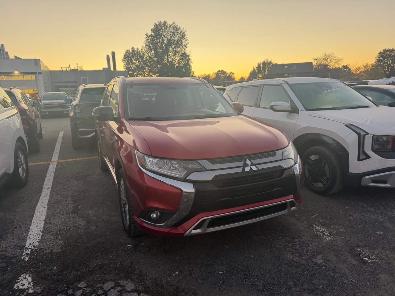 Rally Red 2019 Mitsubishi Outlander Hybrid Plug-in SUV / Crossover  Automatic