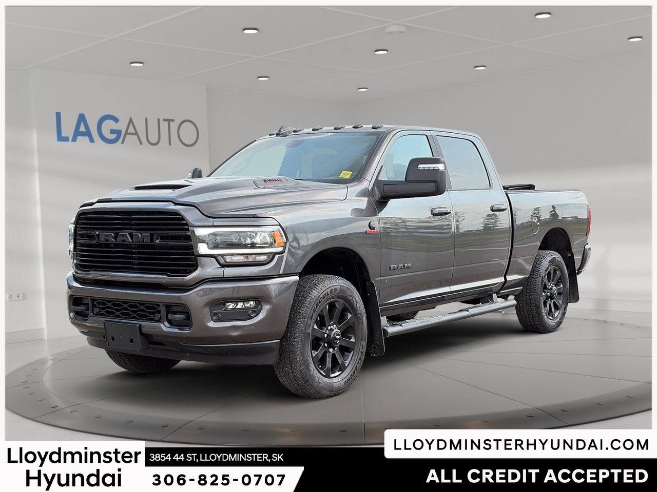 Gray (Granite Crystal Metallic Clearcoat) 2024 RAM 3500 Pickup Truck Four-Wheel Drive Automatic