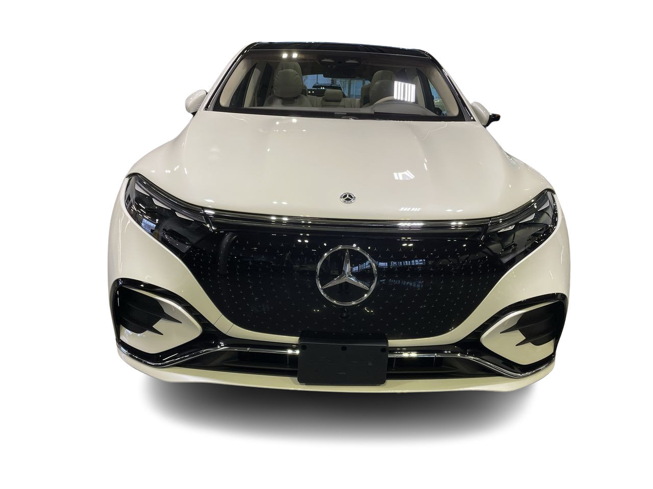 New 2023 MANUFAKTUR Diamond White Metallic Mercedes-Benz EQS 580 V4 image 3