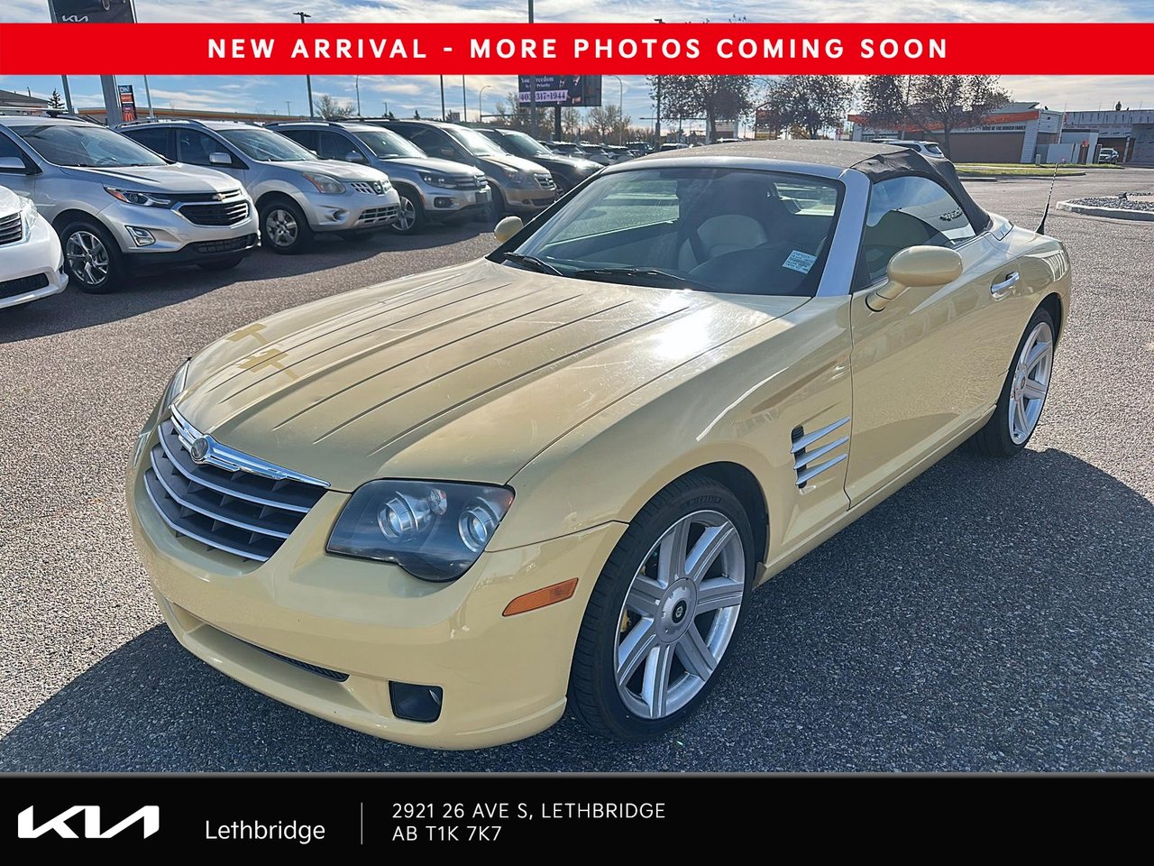 Classic Yellow 2005 Chrysler Crossfire Convertible Rear-Wheel Drive Automatic