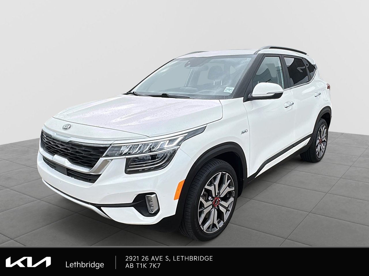 Snow White Pearl 2021 Kia Seltos SUV / Crossover All-Wheel Drive Automatic