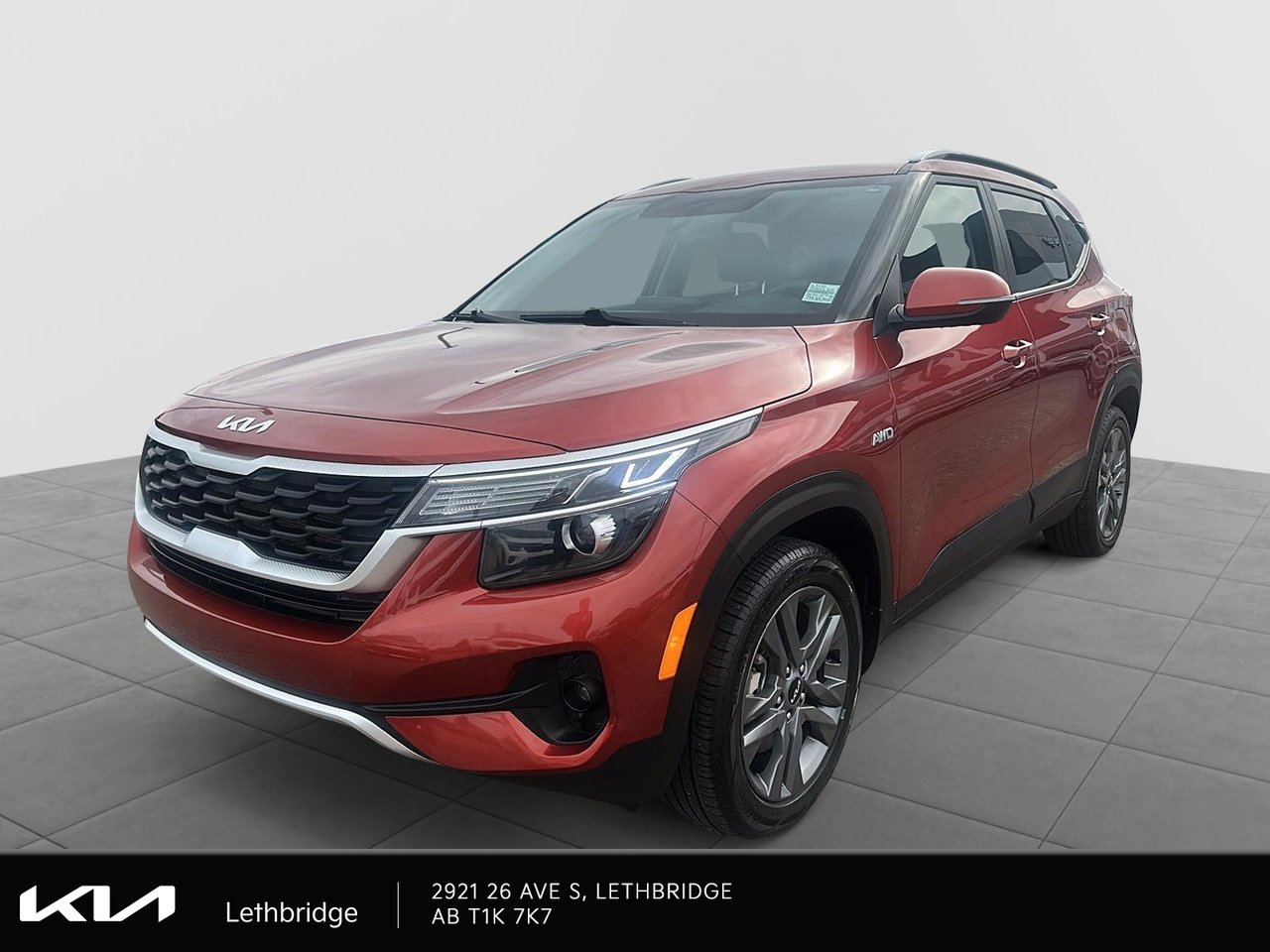 Orange 2023 Kia Seltos SUV / Crossover All-Wheel Drive Continuously Variable Transmission
