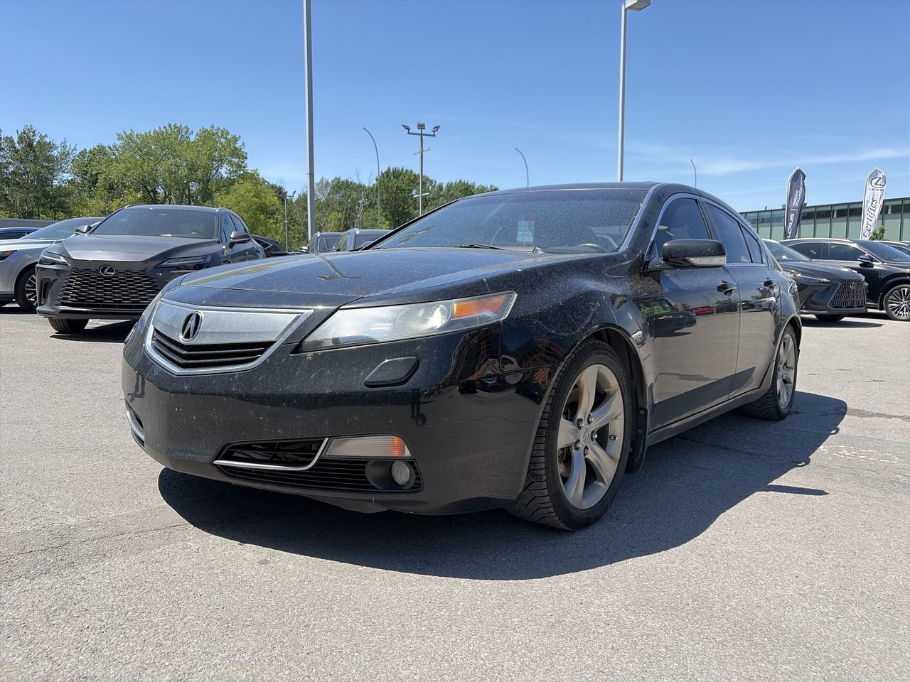 Black 2012 Acura TL SH-AWD with Technology Package Sedan All-Wheel Drive Manual