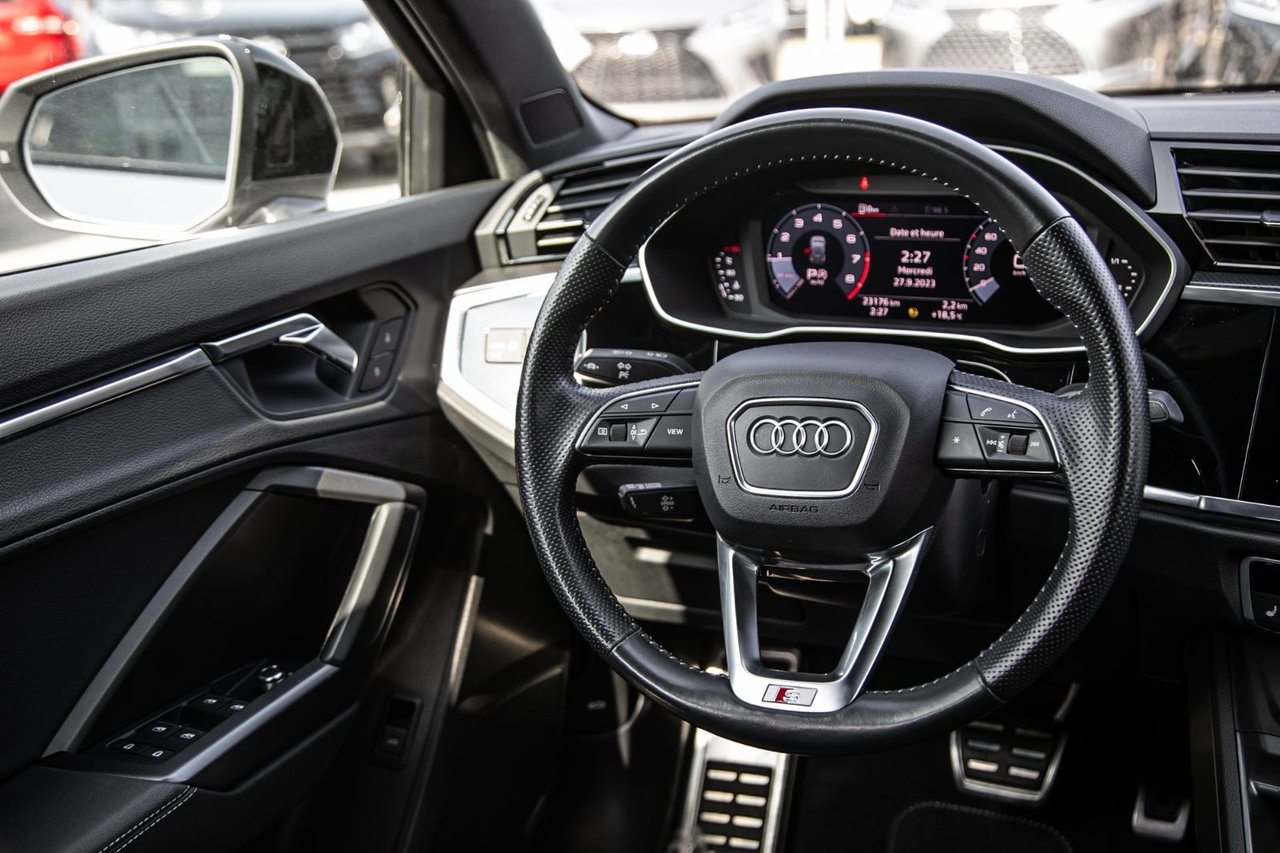 Used 2021 WHITE Audi Progressiv / CAMERA / TOIT PANO / CUIR / MAGS-19
