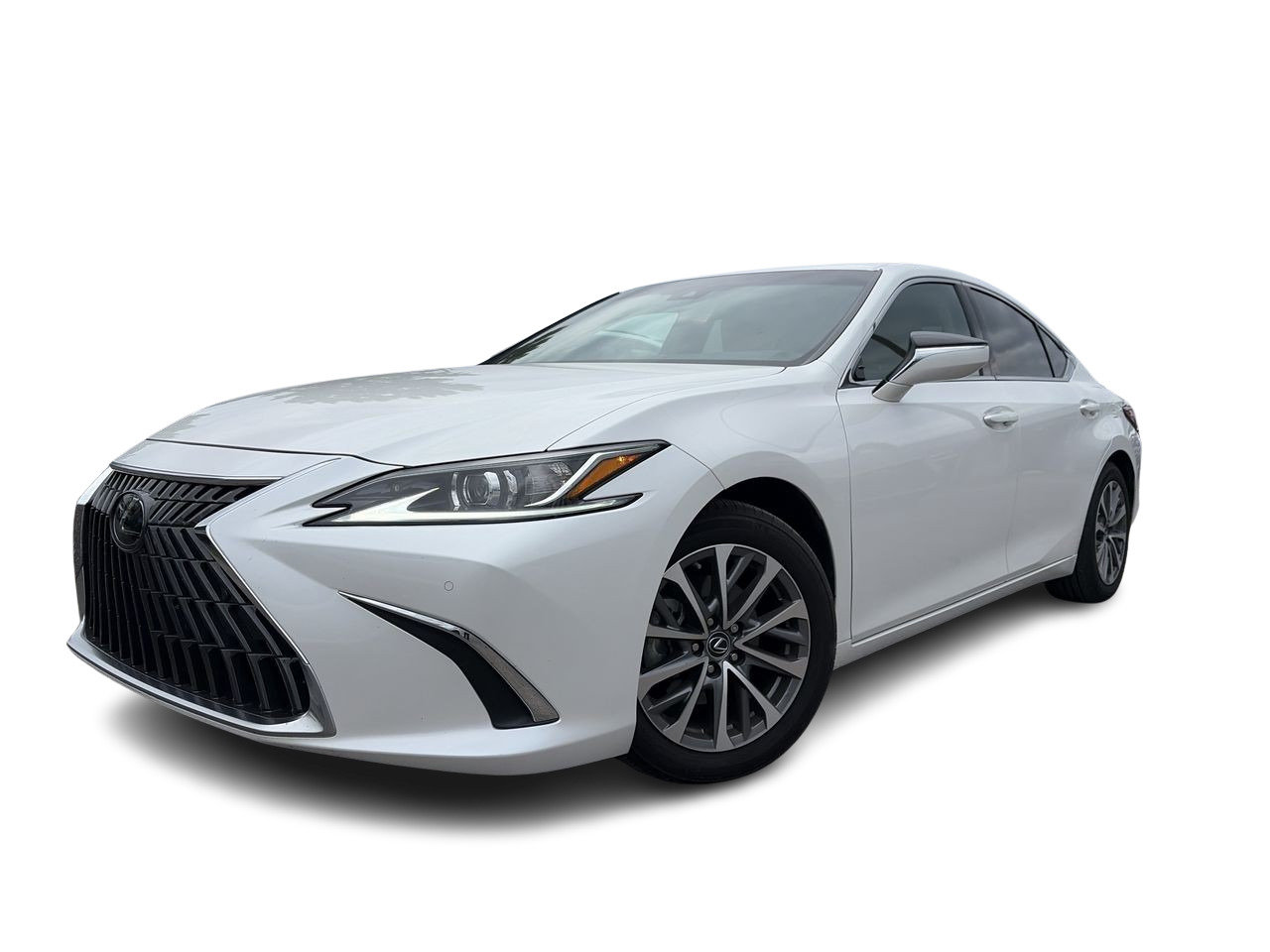 White 2025 Lexus ES Hybrid Sedan