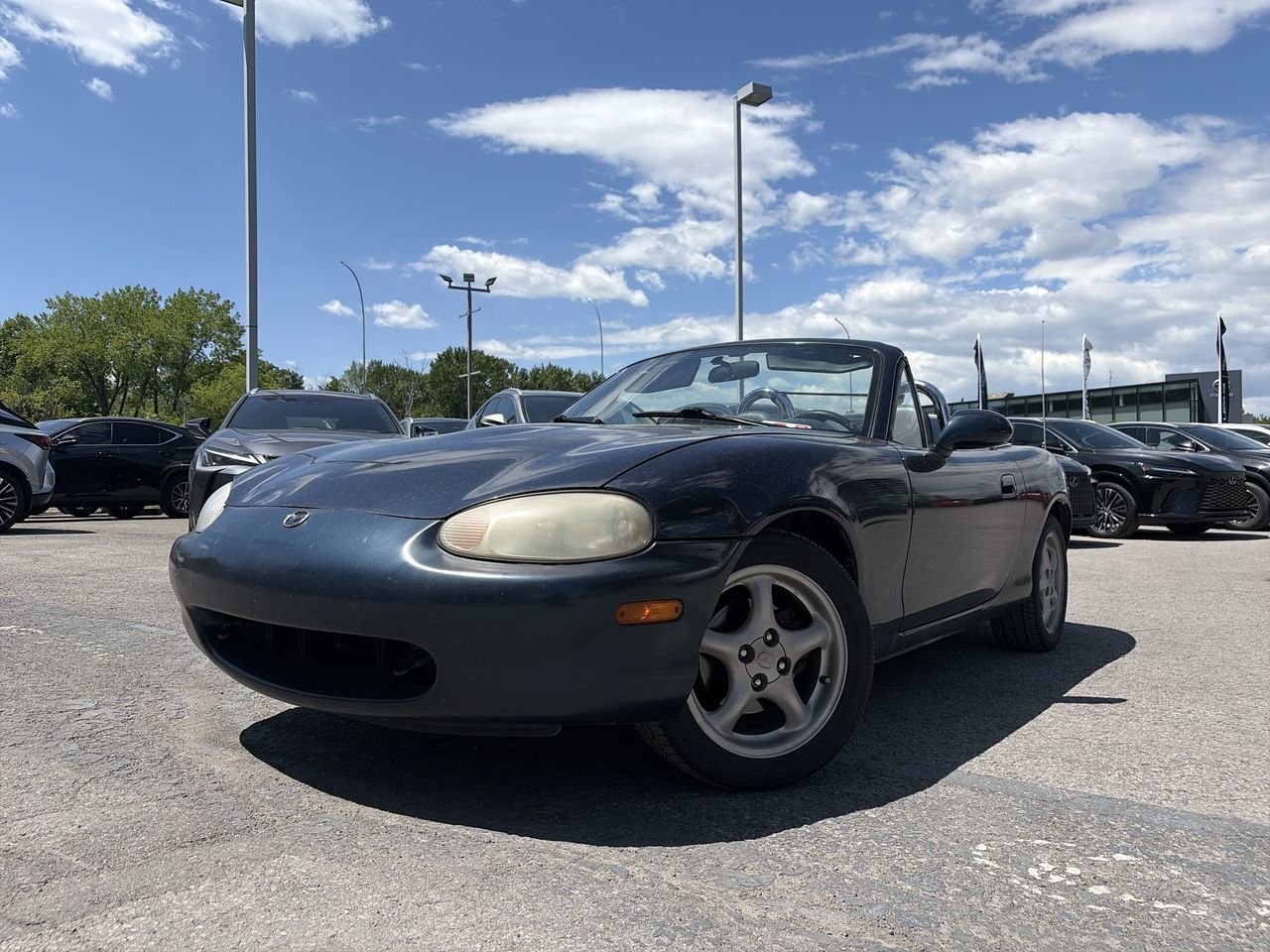 Blue 1999 Mazda MX-5 Miata Base Convertible Rear-Wheel Drive Manual