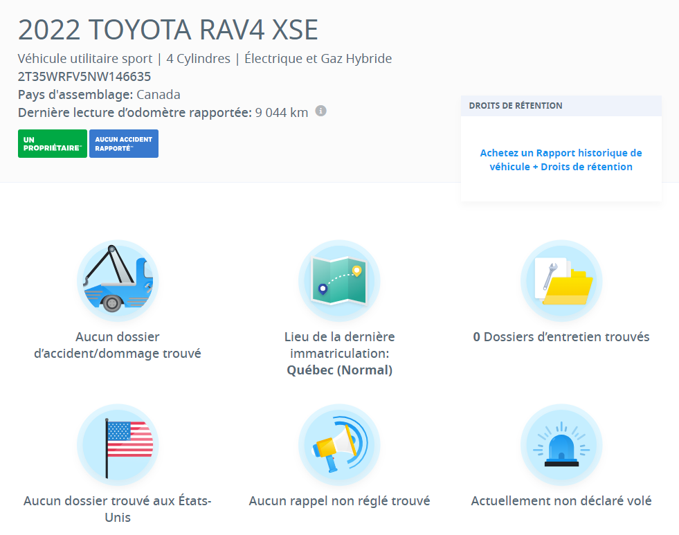 Used 2022 charcoal Toyota Hybrid XSE / CAMERA / TOIT OUVRANT / MAGS-18
