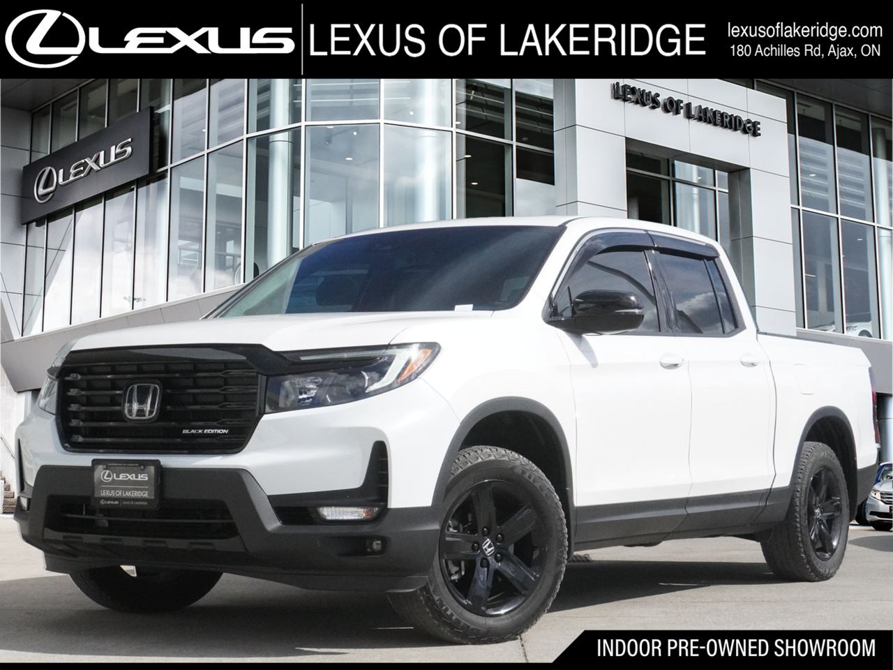 Platinum White Pearl 2023 Honda Ridgeline Black Edition AWD Pickup Truck All-Wheel Drive Automatic