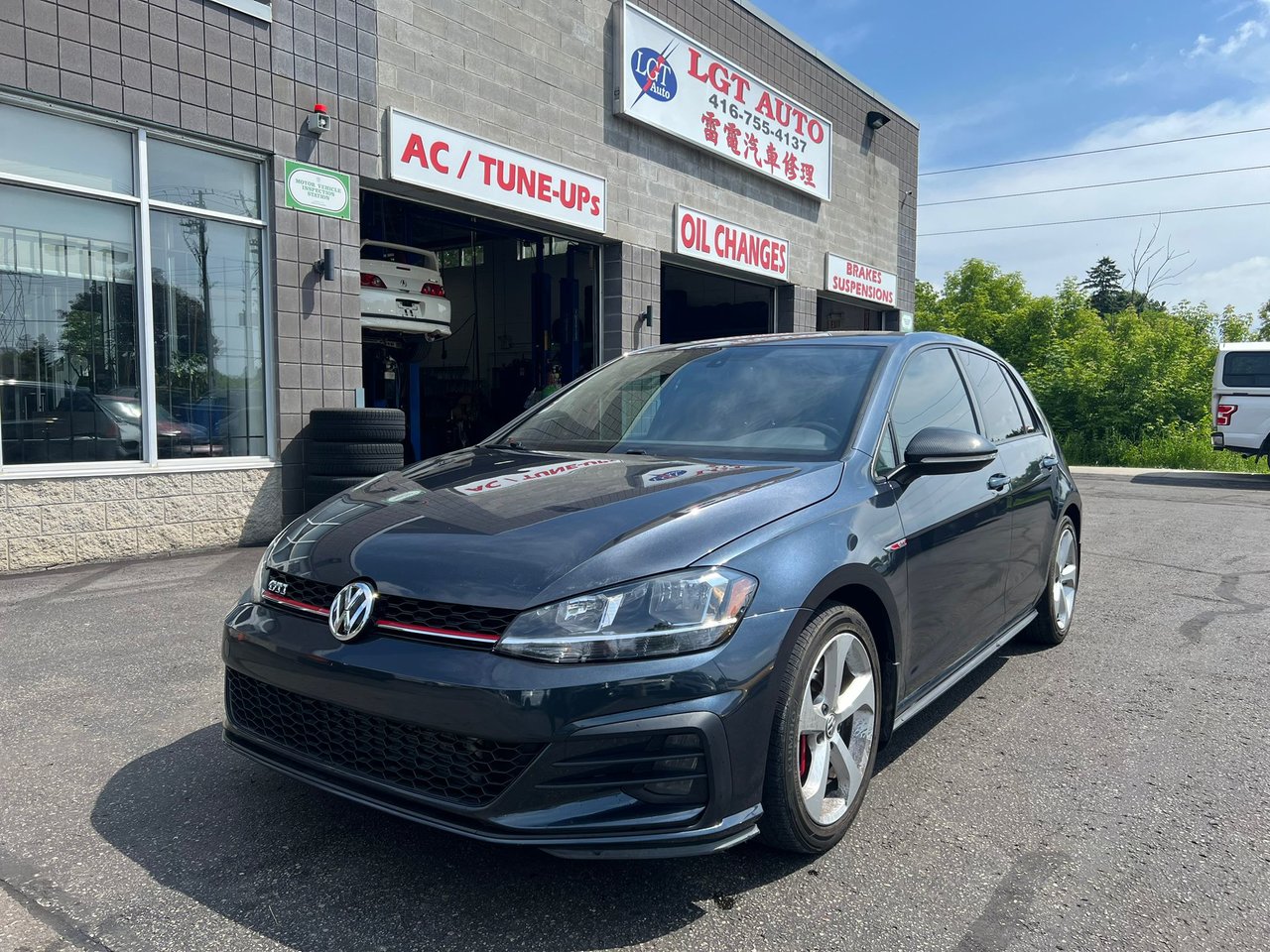 Blue 2018 Volkswagen Golf GTI Hatchback Front-Wheel Drive Manual