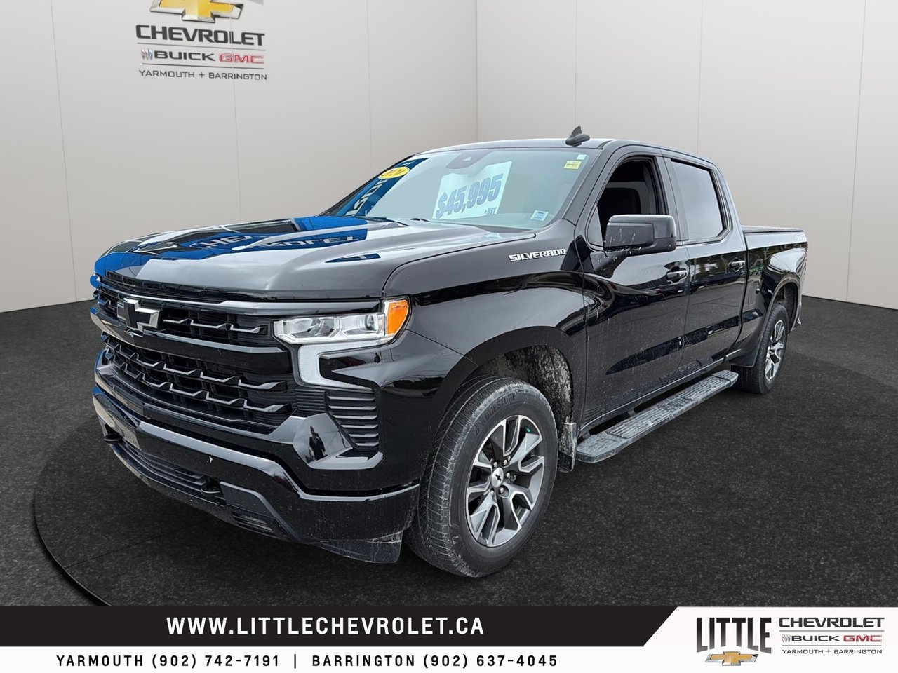 Black 2023 Chevrolet Silverado 1500 Pickup Truck Four-Wheel Drive Automatic