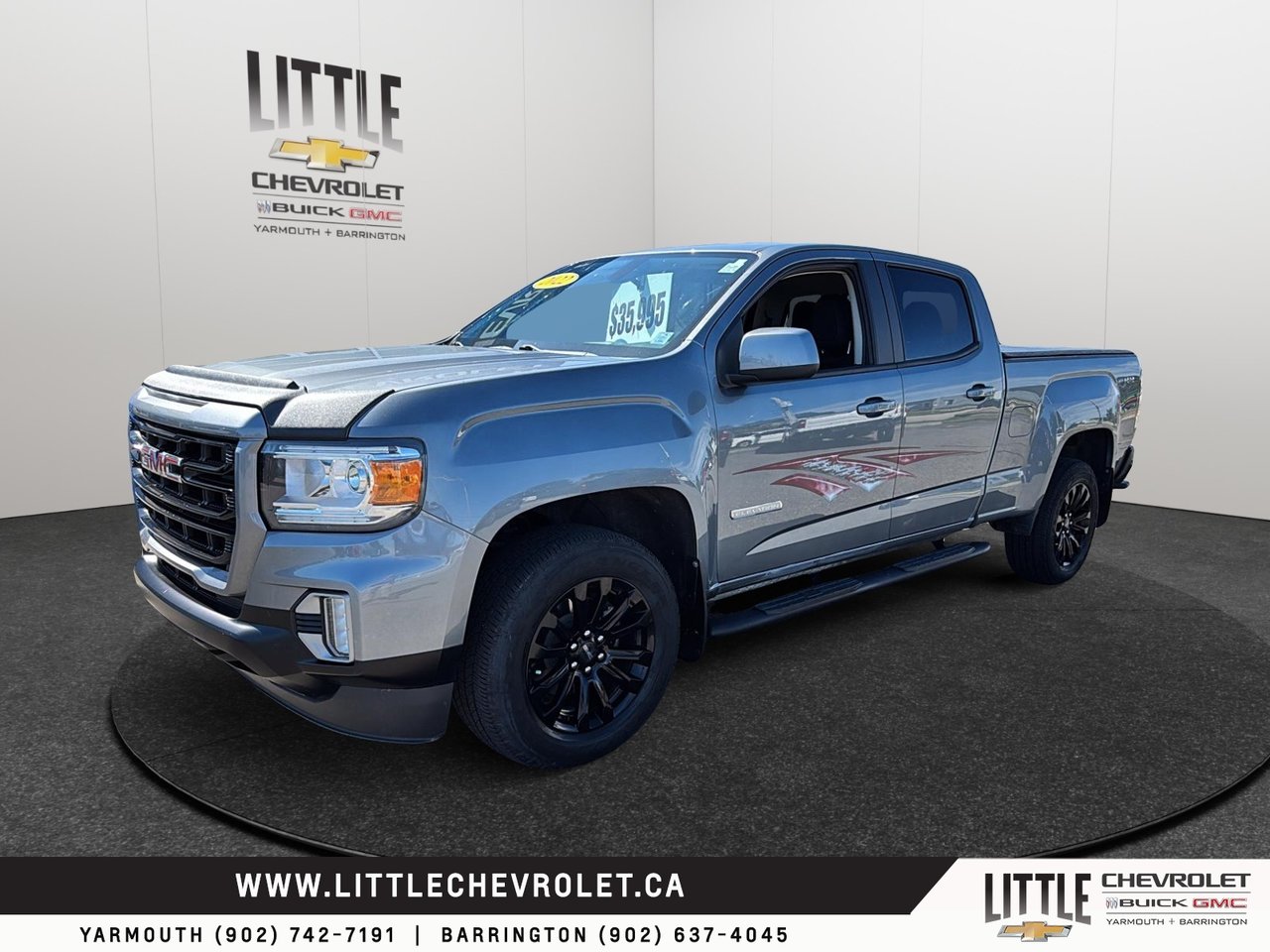 Gray 2022 GMC Canyon Pickup Truck Four-Wheel Drive Automatic