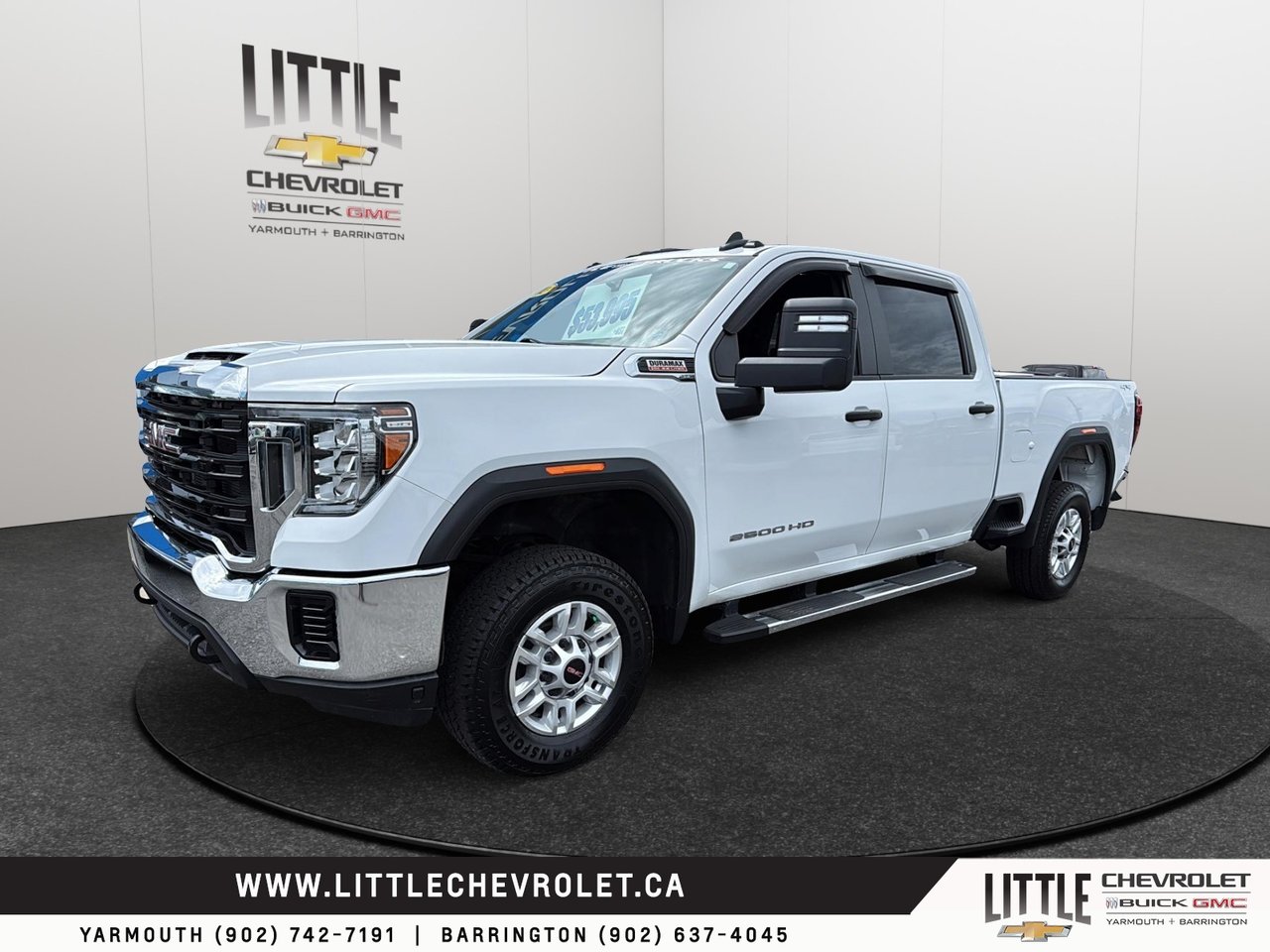 White 2023 GMC Sierra 2500HD Pickup Truck Four-Wheel Drive Automatic