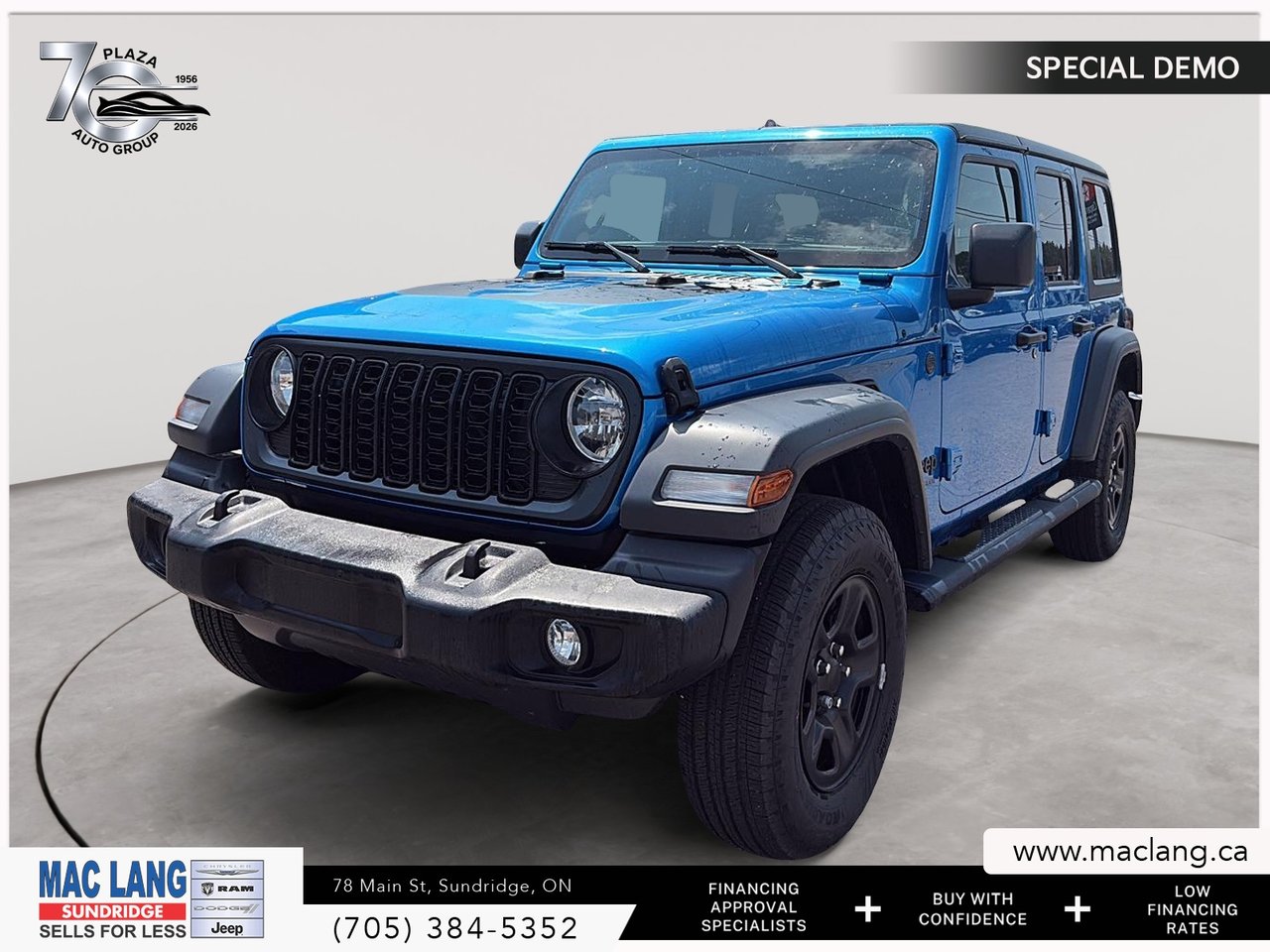 Hydro Blue Pearl Coat 2025 Jeep Wrangler SUV / Crossover Four-Wheel Drive