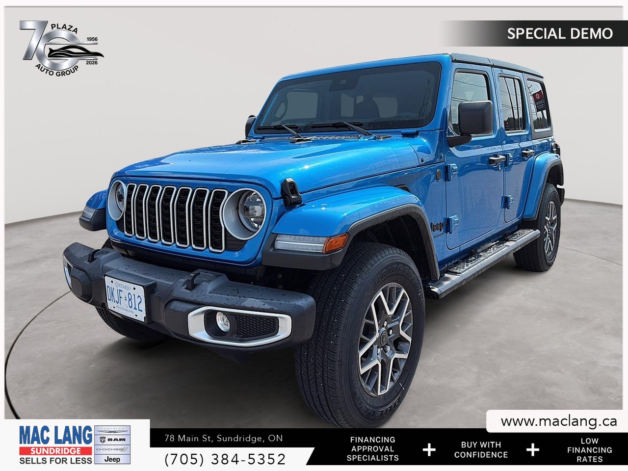 Hydro Blue Pearl Coat 2025 Jeep Wrangler SUV / Crossover Four-Wheel Drive Automatic