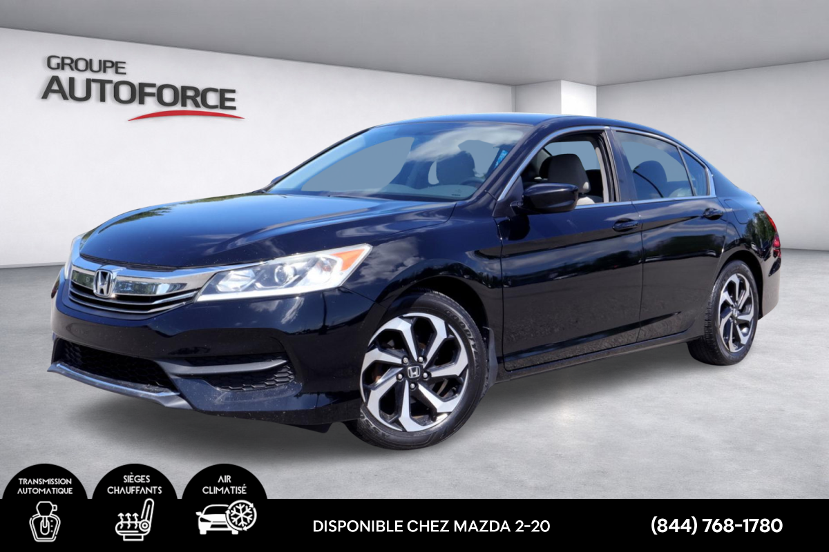 Black 2017 Honda Accord Sedan Front-Wheel Drive Manual