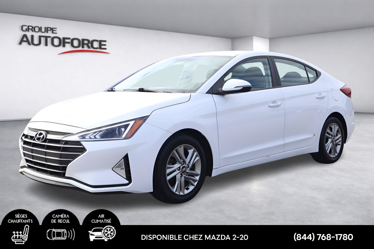 White 2019 Hyundai Elantra Sedan Automatic