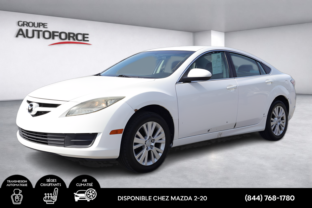 Glacier White 2010 Mazda MAZDA6 GS Sedan Automatic