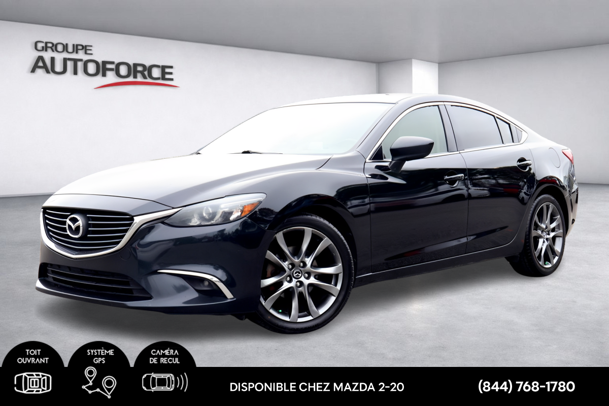 Black 2016 Mazda MAZDA6 Sedan Automatic