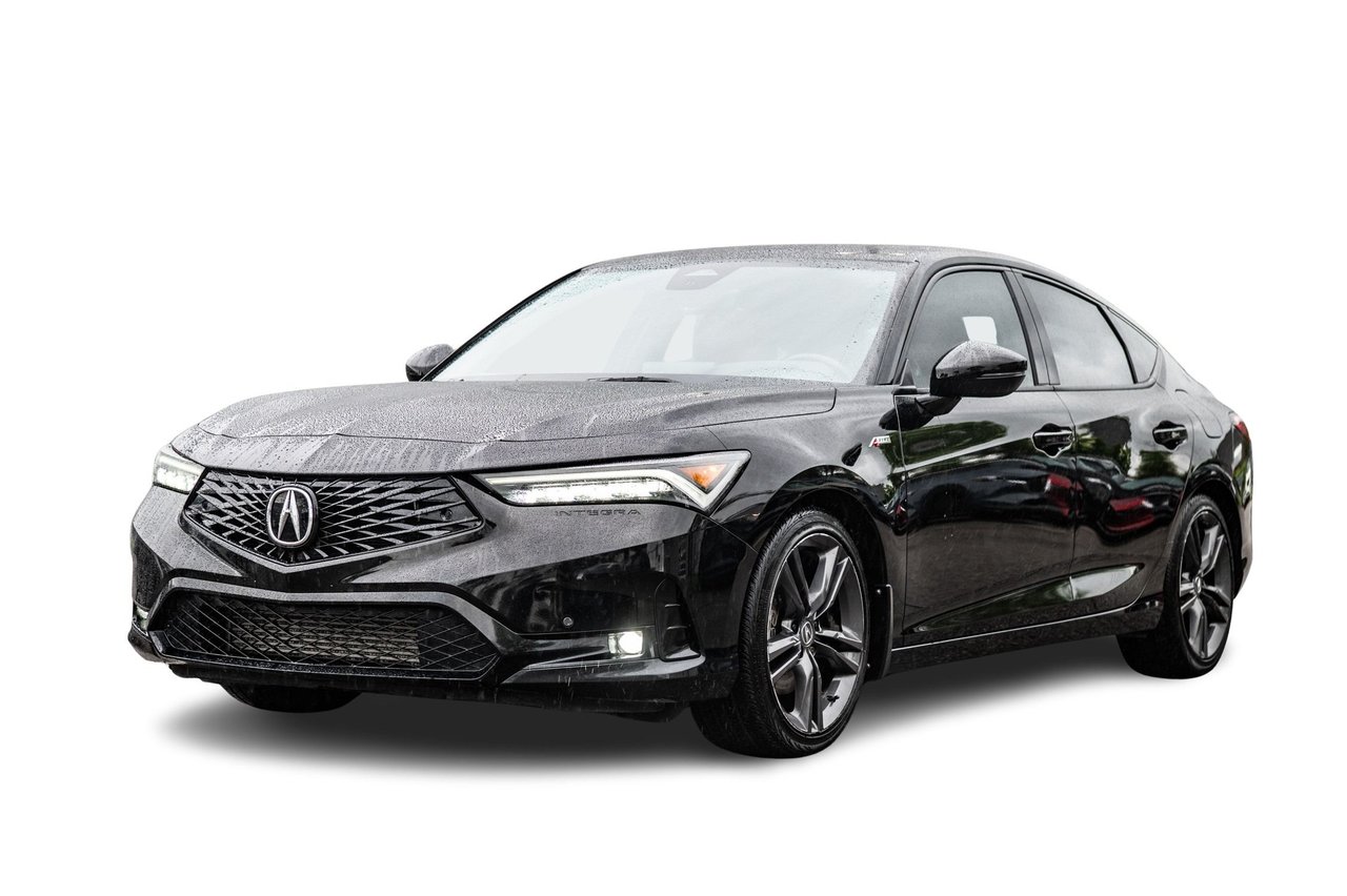 Black 2023 Acura Integra Sedan Continuously Variable Transmission