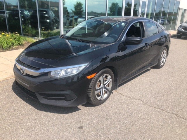 Crystal Black Pearl 2017 Honda Civic Sedan Front-Wheel Drive Continuously Variable Transmission