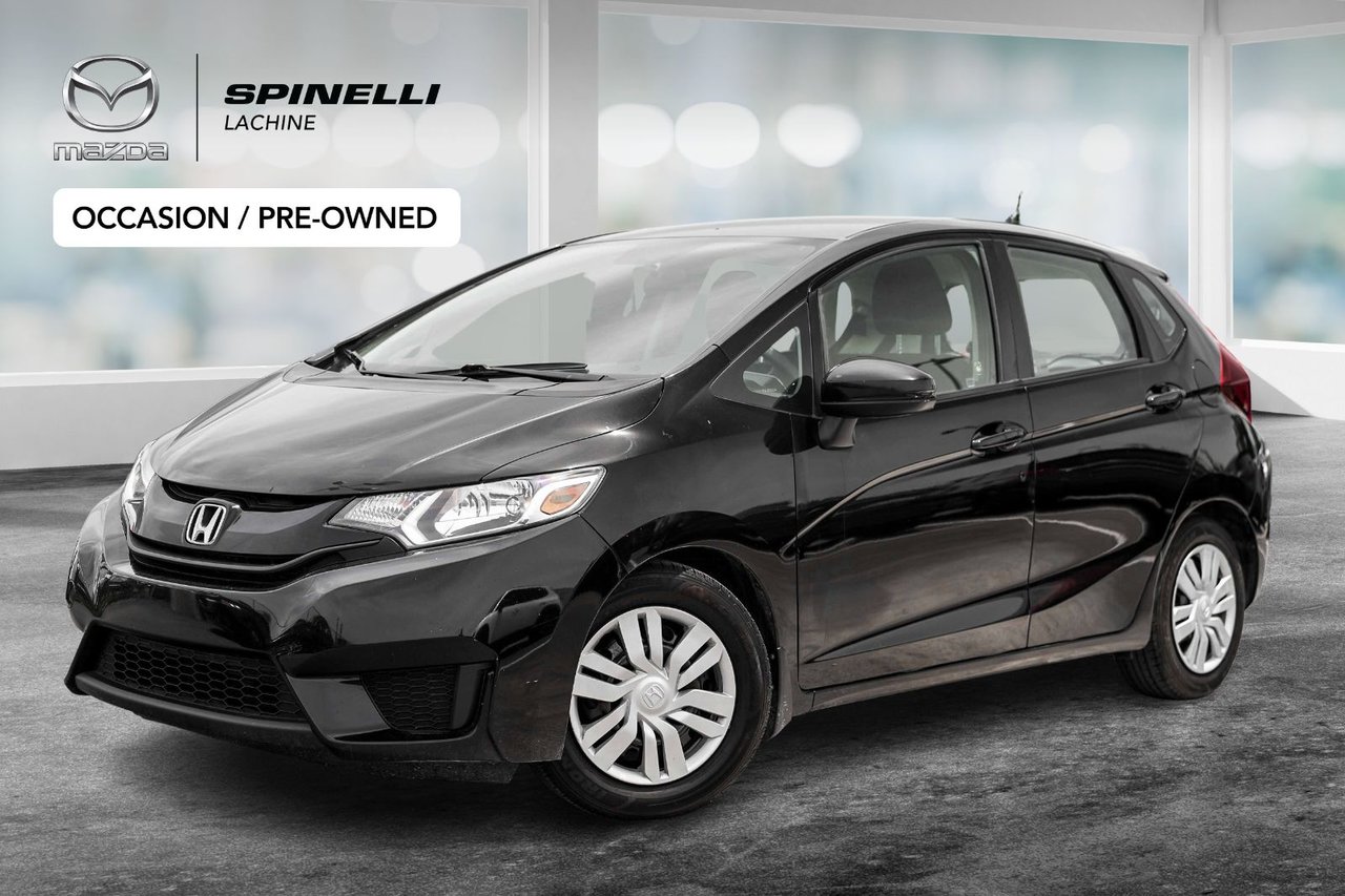 Crystal Black Pearl 2015 Honda Fit LX Hatchback Front-Wheel Drive Continuously Variable Transmission