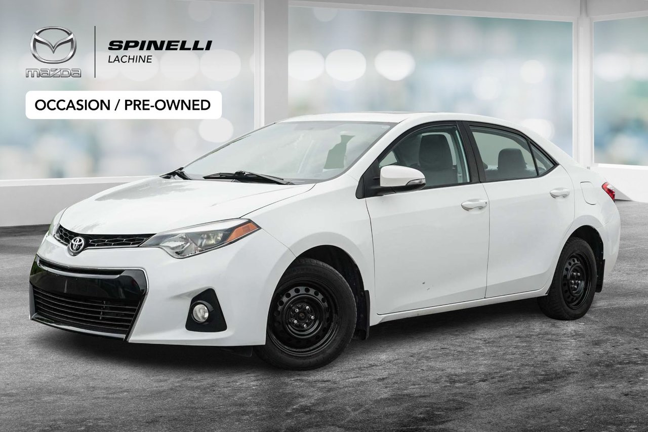 Alpine White 2015 Toyota Corolla Sedan Front-Wheel Drive Automatic