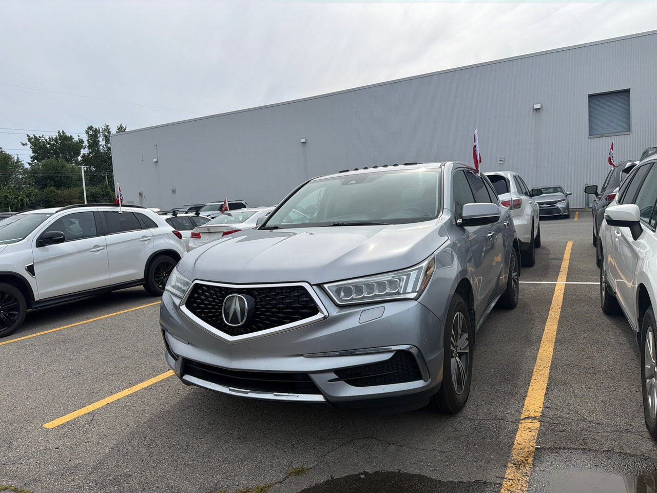 Lunar Silver Metallic 2017 Acura MDX SUV / Crossover All-Wheel Drive Automatic