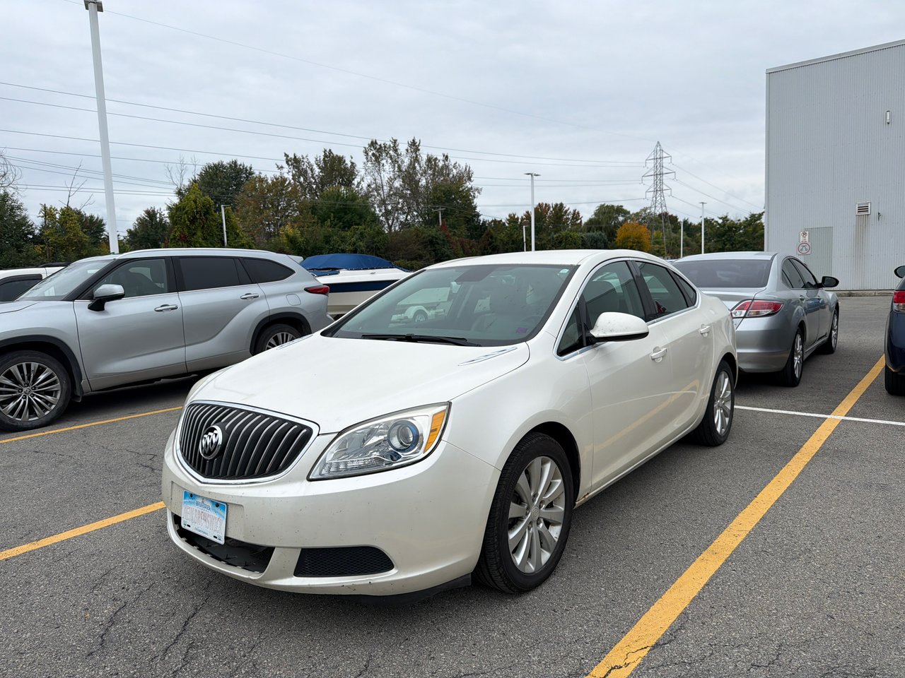 Summit White 2015 Buick Verano Sedan Front-Wheel Drive Automatic