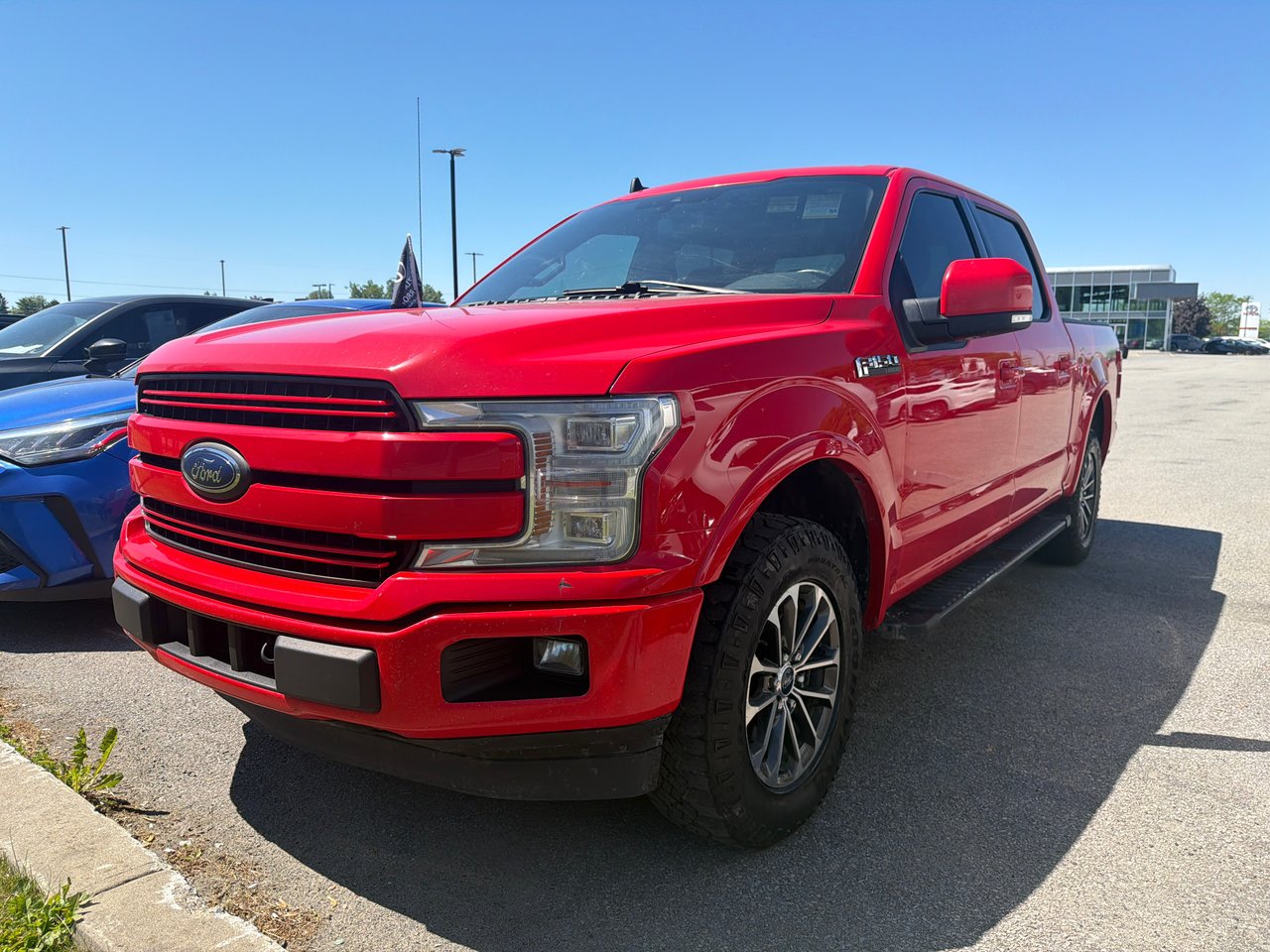 Race Red 2019 Ford F-150 Lariat SuperCrew 4WD Pickup Truck Four-Wheel Drive Automatic