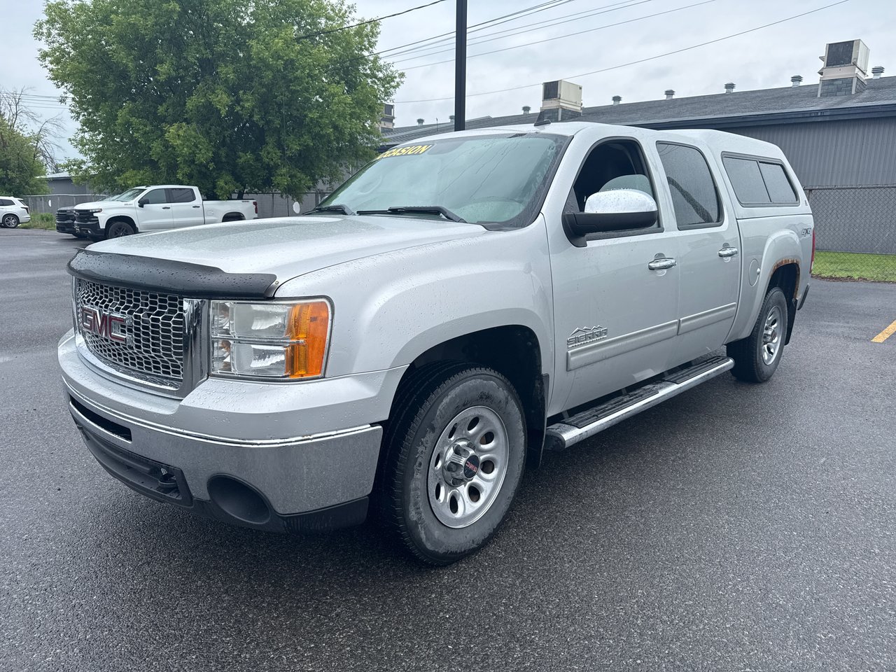 Silver 2011 GMC Sierra 1500 SL Crew Cab 4WD Pickup Truck Four-Wheel Drive Automatic