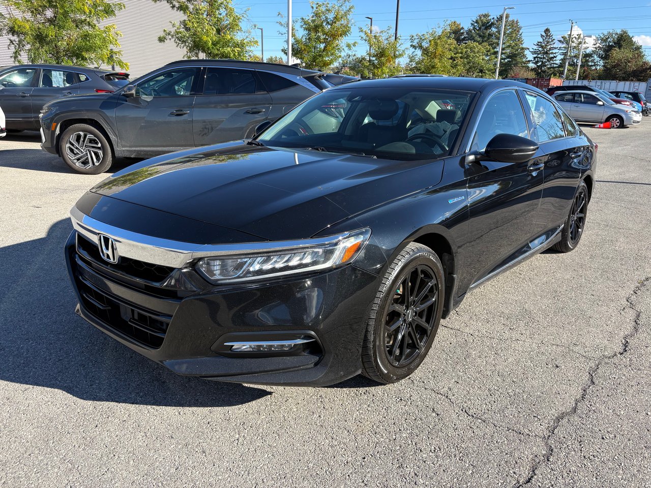 Crystal Black Pearl 2020 Honda Accord Hybrid Sedan Front-Wheel Drive Continuously Variable Transmission