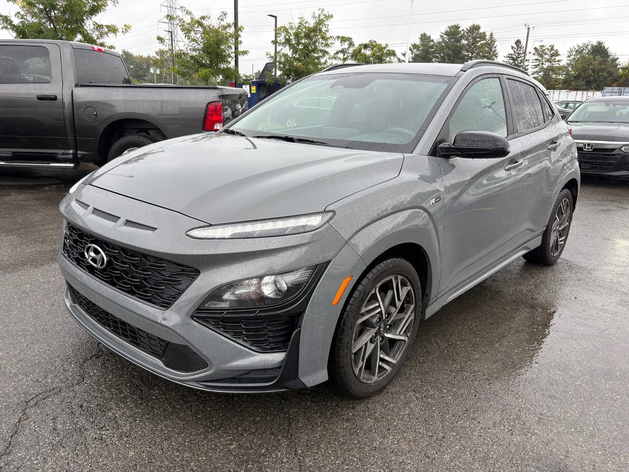 Gray (Ecotronic Grey) 2023 Hyundai Kona SUV / Crossover All-Wheel Drive Automatic