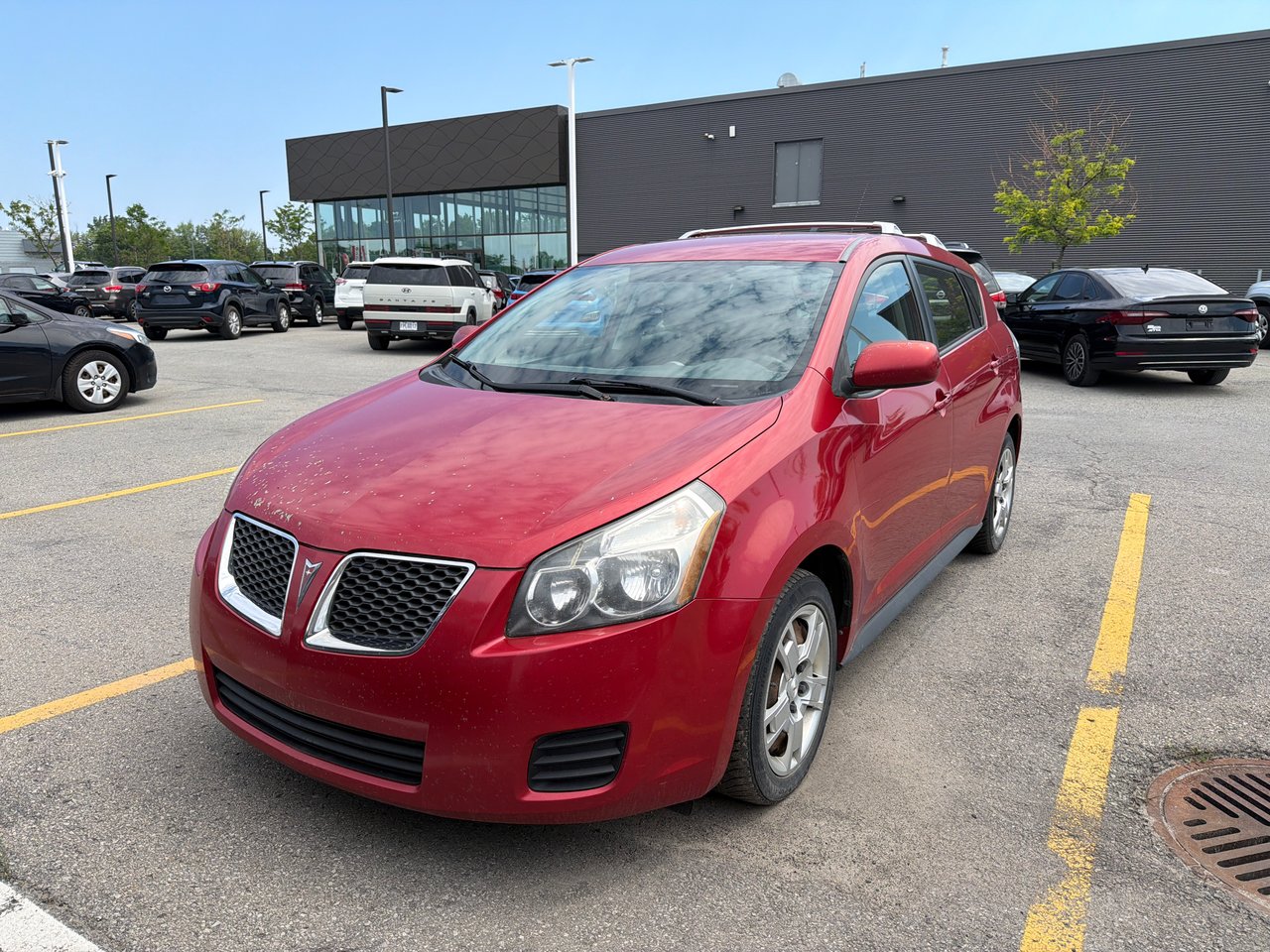 Red Hot Metallic 2010 Pontiac Vibe Hatchback Front-Wheel Drive Automatic