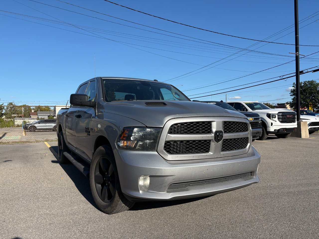 Gray 2021 RAM 1500 Pickup Truck Four-Wheel Drive Automatic