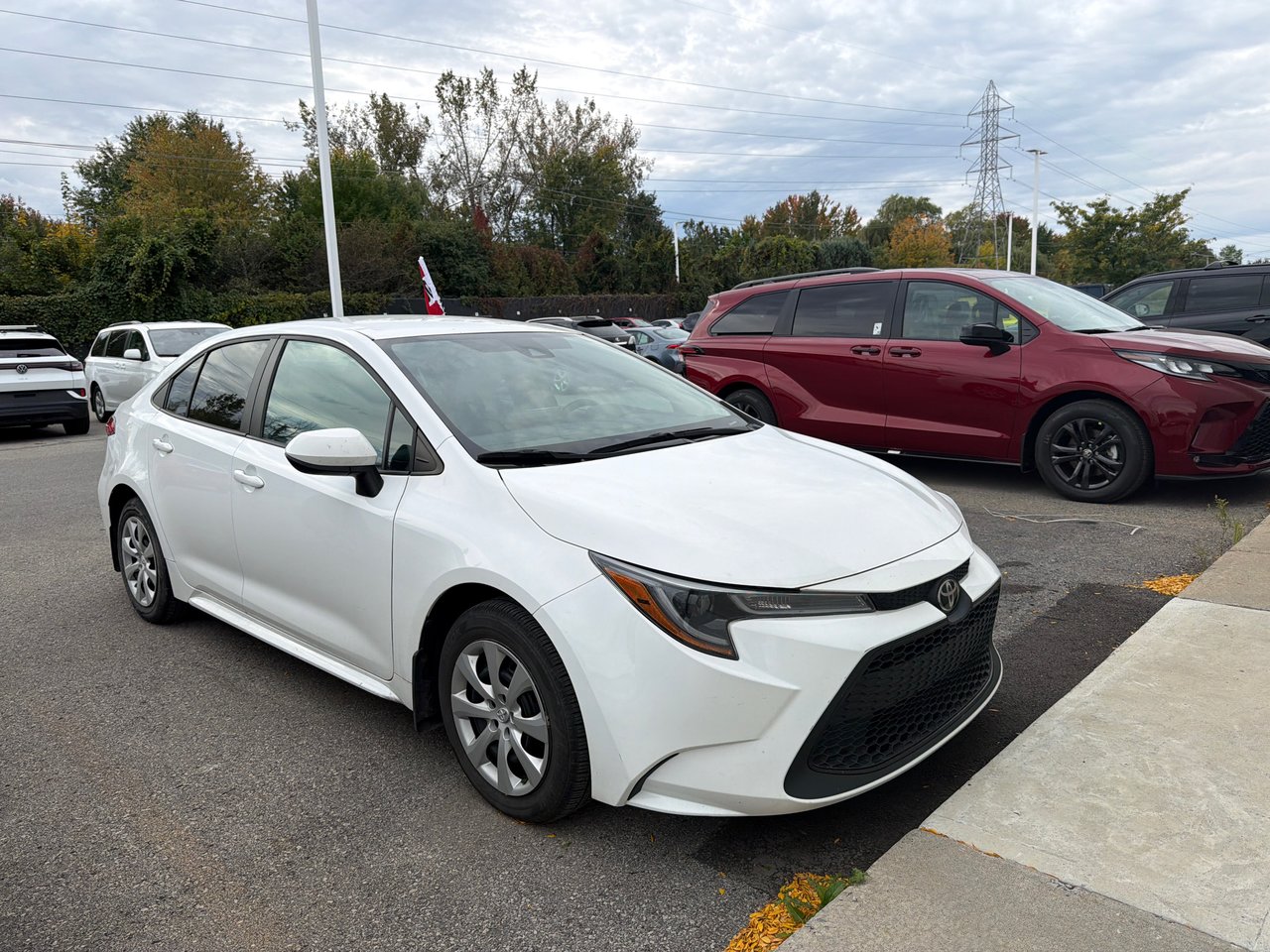 White 2022 Toyota Corolla Sedan Front-Wheel Drive Continuously Variable Transmission