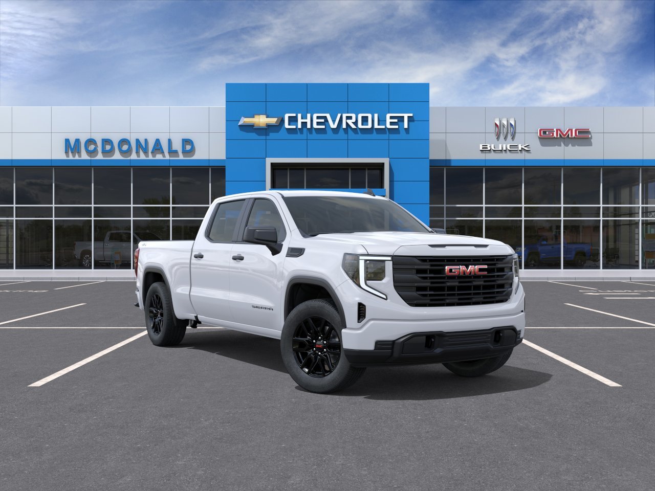 Summit White 2026 GMC Sierra 1500 Pickup Truck Four-Wheel Drive Automatic