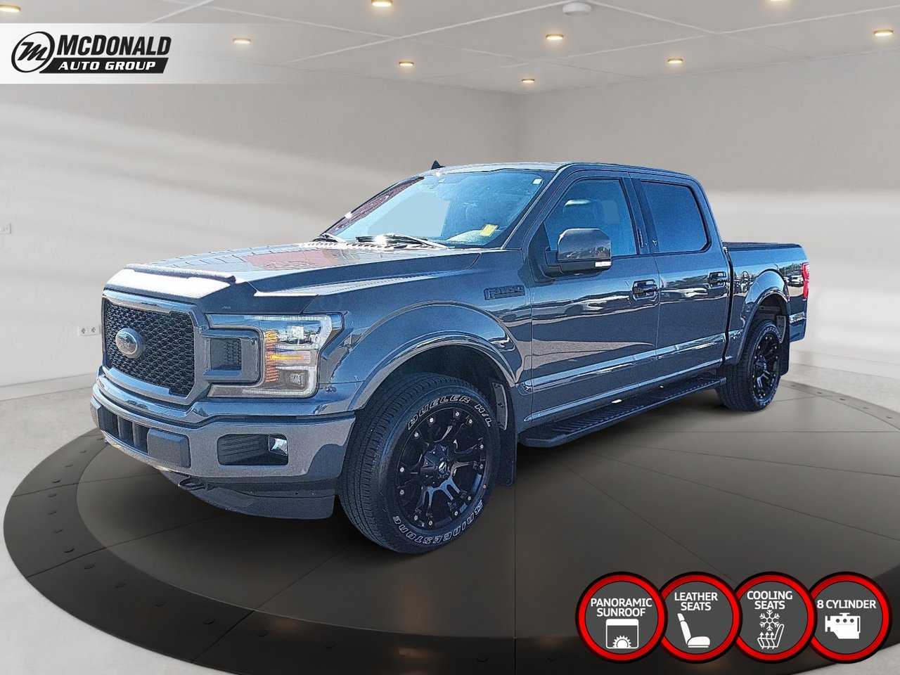 Gray 2020 Ford F-150 Pickup Truck Four-Wheel Drive Automatic