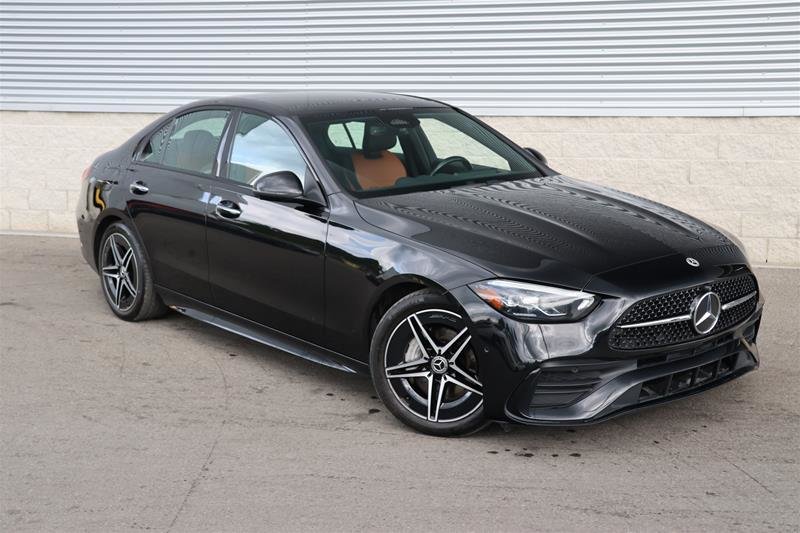 Obsidian Black Metallic 2023 Mercedes-Benz C-Class Sedan All-Wheel Drive Automatic
