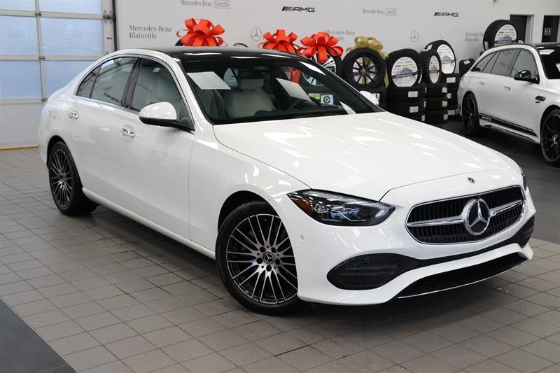 Polar White 2023 Mercedes-Benz C-Class Sedan All-Wheel Drive Automatic