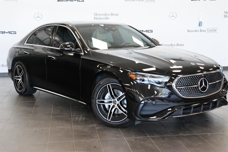 Black (Noir Obsidienne Métallisé) 2025 Mercedes-Benz E-Class Sedan All-Wheel Drive Automatic